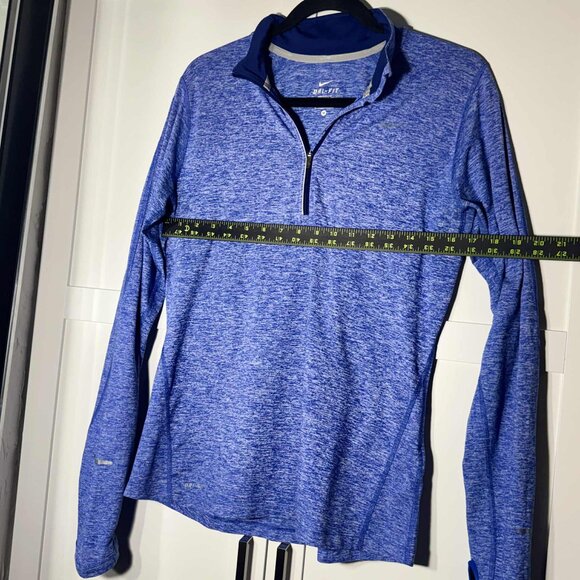 Nike Women Sweater Pull over Active Gym Dri-Fit Light Sweater Blue MEDIUM - Picture 5 of 8